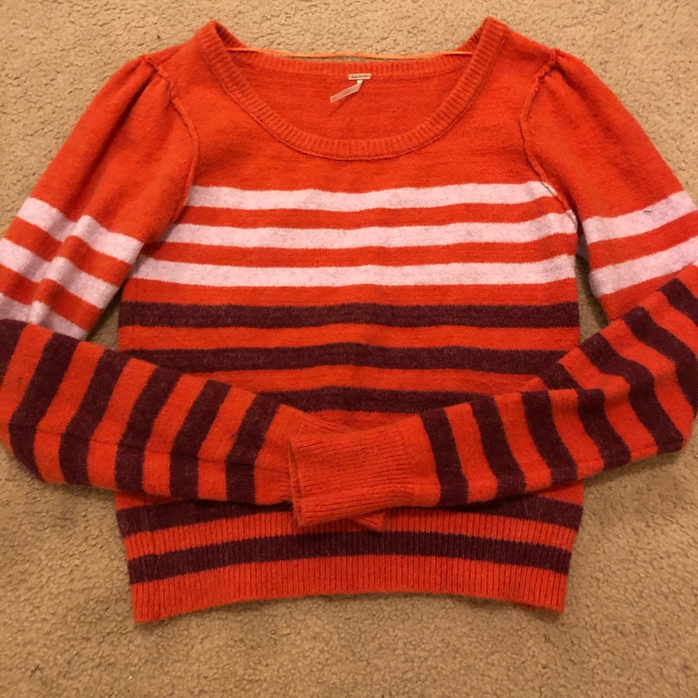 Free People complete me alpaca striped sweater